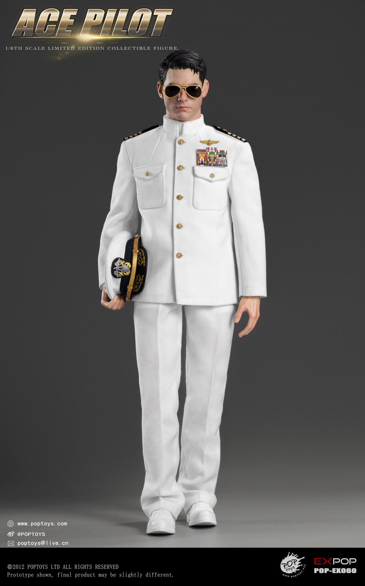 POPTOYS 1/6 ACE Pilot EX060 Uniform Version,1/6 EX Series
